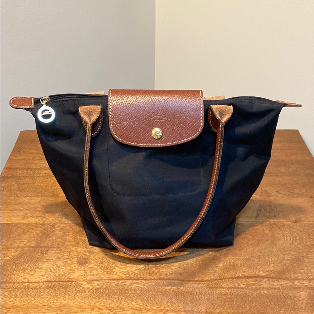 Longchamp Le Pliage Black Nylon Small Tote